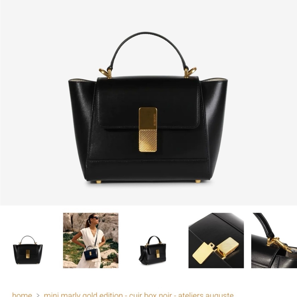 Ateliers Auguste Black Handbag